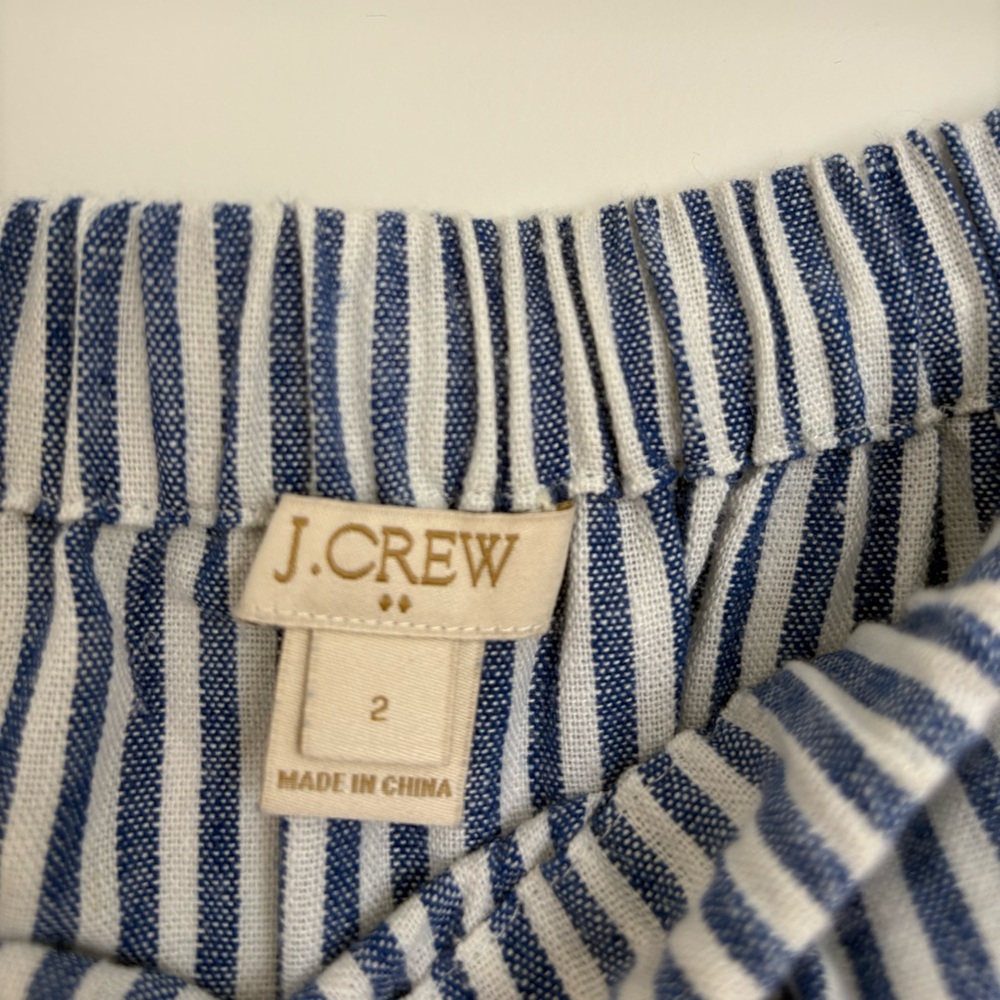 J. Crew Red and Blue Striped A-Line Cotton Skirt Bundle - Picture 5 of 5